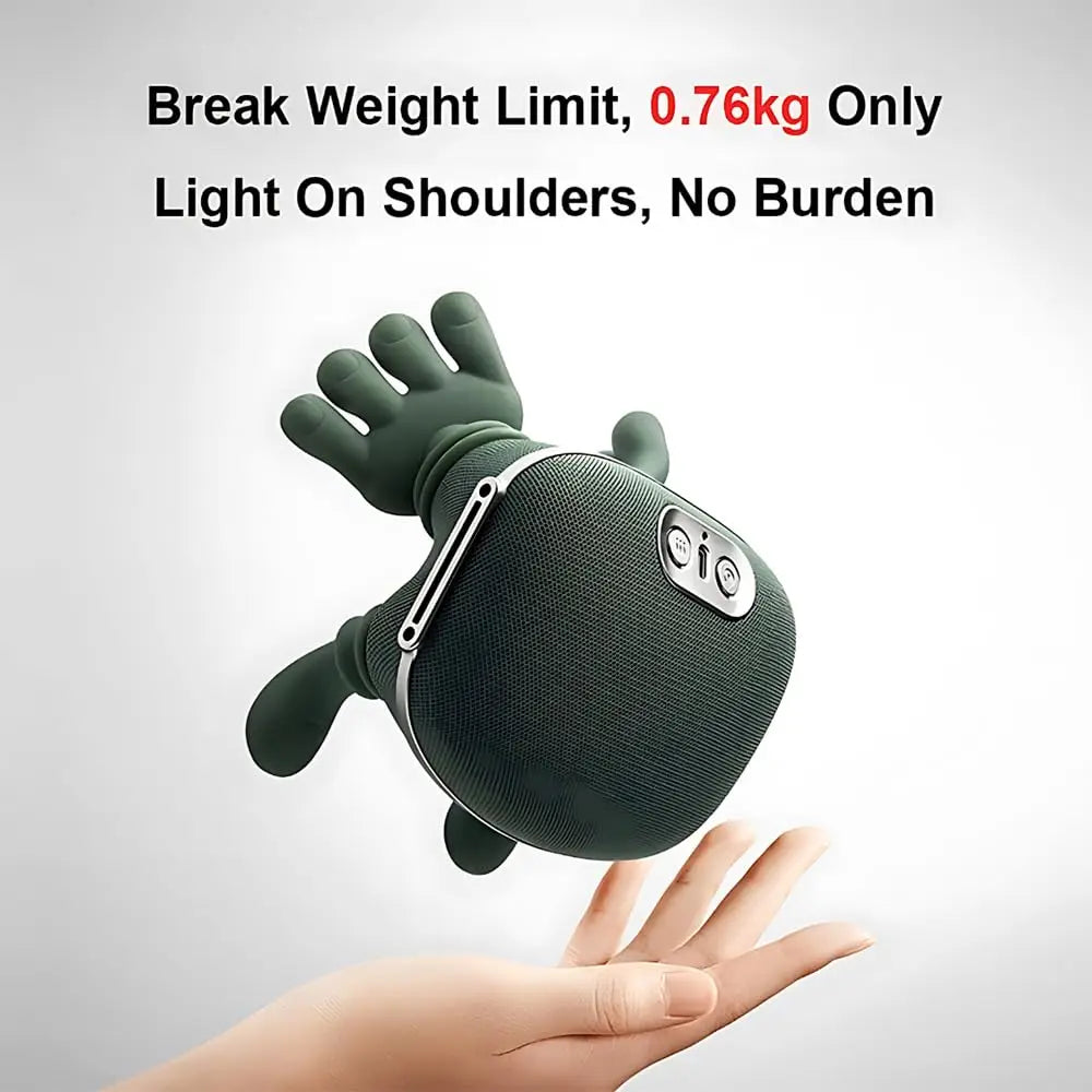Neck Shoulder Massager with Heat – Wireless Deep Tissue Shiatsu Massager Real Touch Therapy Massager 3 Modes, 40°C/45°C Heating
