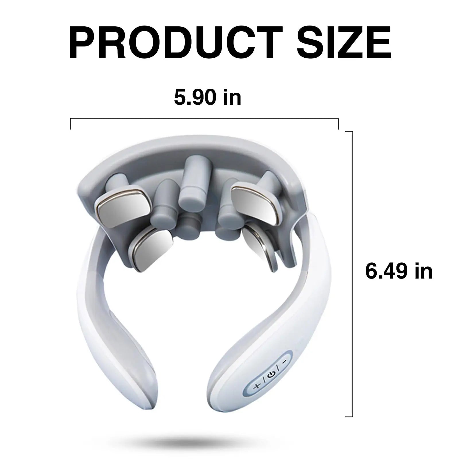 Vibration Neck Masssger Rechargeable Low Frequency Pulse Cervical Massager Smart Electric Neck Massager Red Light Massage